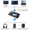 Picture of Bluetooth 5.0 Transmitter Receiver,Bluetooth Transmitter for TV,DISOUR with LCD Display 3-in-1 3.5MM AUX Jack Stereo USB Adapter Wireless Dongle for PC TV Car，Bluetooth tv Transmitter