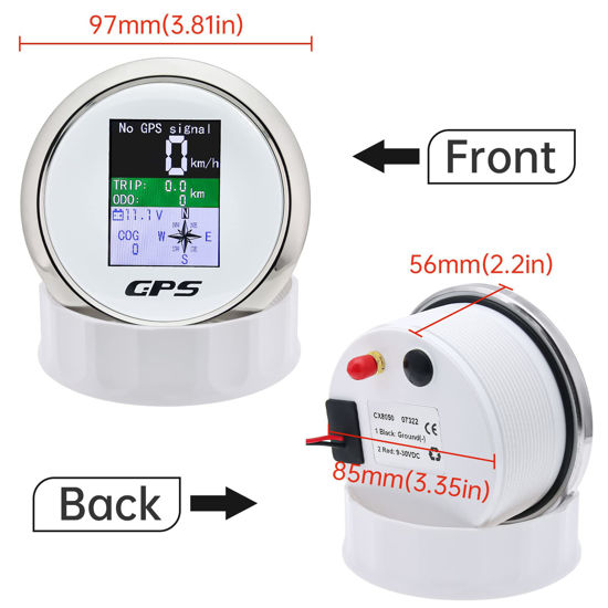 Getuscart Maimeimi Gps Speedometer Mm Boat Gps Speedometer Odometer Waterproof White Antenna