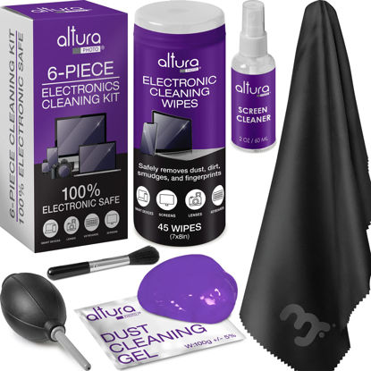 Picture of Computer & Screen Cleaning Kit - Great for Laptops & Tablets - 6-Piece Cleaning Kit for All Electronic Devices, Keyboards & Screens from Altura