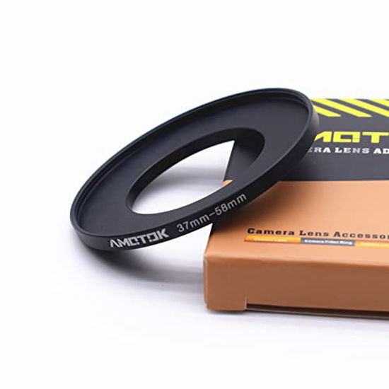 Picture of 37mm Lens to 58mm Camera Lens Adapter,37mm to 58mm Filter Step up Ring Adapter Ring,Compatible All 58mm Filter Accessory