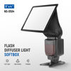 Picture of NEEWER Flash Diffuser Light Softbox 5" x 4", Universal, Collapsible with Storage Pouch Compatible with Canon Nikon Sony Godox Yongnuo NEEWER speedlight