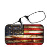 Picture of ThinOptics Universal Pod Case + Rectangular Reading Glasses, Rustic Flag, 44mm + 1.5