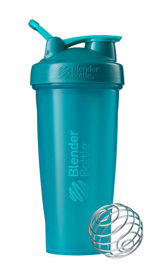 BlenderBottle Classic Loop Top Shaker Bottle, 28-Ounce, Clear