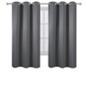 Picture of LEMOMO Frost Grey Blackout Curtains 40 x 63 Inch Length/Set of 2 Curtain Panels/Thermal Insulated Room Darkening Blackout Curtains for Bedroom