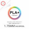 Picture of Inland PLA Plus (PLA+) 3D Printer Filament 1.75mm - PLA Pro Dimensional Accuracy +/- 0.03 mm - 1 kg Spool (2.2 lbs) - Fits FDM/FFF Printers - Odor Free, Clog Free 3D Printing Filaments - Bone White