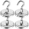 Picture of LOVIMAG Strong Magnetic Hooks, 100 lb Magnetic Hooks Heavy Duty for Hanging, Cruise, Grill, Fridge, Kitchen, Office, Workplace- 4pack