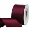 Picture of VATIN 2 inches Solid Burgundy/Maroon Double Faced Polyester Satin Ribbon for Craft, Gift Wrapping, Hair Bow, Wedding Deco 25 Yard Spool