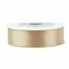 Picture of VATIN 1 inch Double Faced Polyester Satin Ribbon Tan -Continuous 25 Yard Spool, Perfect for Wedding, Wreath, Baby Shower,Packing and Other Projects