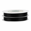 Picture of VATIN 1/2 inches Double Faced Black Polyester Satin Ribbon - 50 Yards for Gift Wrapping Ornaments Party Favor Braids Baby Shower Decoration Floral Arrangement Craft Supplies