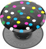 Picture of PopSockets Translucent Phone Grip with Expanding Kickstand, PopSockets for Phone - Translucent Black Disco Dots