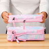 Picture of Choco Mocha Pink Marble Pencil Case for Girl Expandable Pencil Pouch for Teen Girls