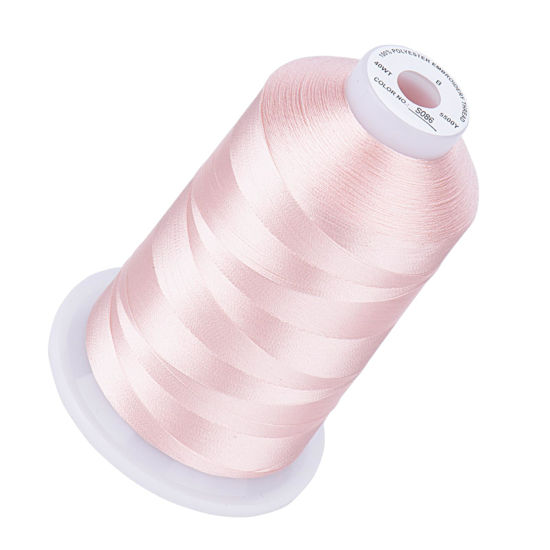 Picture of Simthread Embroidery Thread Light Peach Pink S086 5500 Yards, 40wt 100% Polyester for Brother, Babylock, Janome, Singer, Pfaff, Husqvarna, Bernina Machine