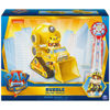 Picture of Paw Patrol, Rubble’s Deluxe Movie Transforming Toy Car with Collectible Action Figure, Kids Toys for Ages 3 and Up