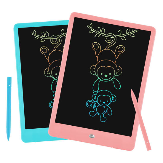 2 Pack 10 Inch Colorful Doodle Board Drawing Pad for Kids, 