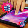 Picture of DoodleJamz JellyBoards - Squishy Drawing Pads Filled with Non-Toxic Sensory Gel - No-Mess Fidget Art - ASMR - Re-usable for Endless Artistic Creations (Pink on Blue Gel)