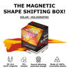 Picture of SHASHIBO Shape Shifting Box - Award-Winning, Patented Fidget Cube w/ 36 Rare Earth Magnets - Transforms Into Over 70 Shapes, Download Fun in Motion Toys Mobile App (Holographic - Solar)