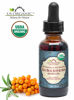 Picture of US Organic Sea Buckthorn Berry (Fruit) Oil, Supercritical CO2 extracted, USDA Certified Organic,100% Pure Virgin, Unrefined in Amber Glass Bottle, Face, Hair, spot Treatment, Anti Aging, 1 oz (30 ml)