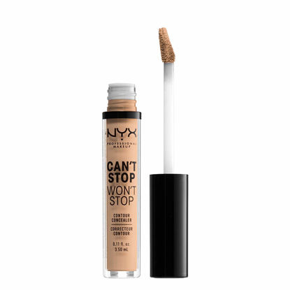 Picture of NYX PROFESSIONAL MAKEUP Can't Stop Won't Stop Contour Concealer, 24h Full Coverage Matte Finish - Natural