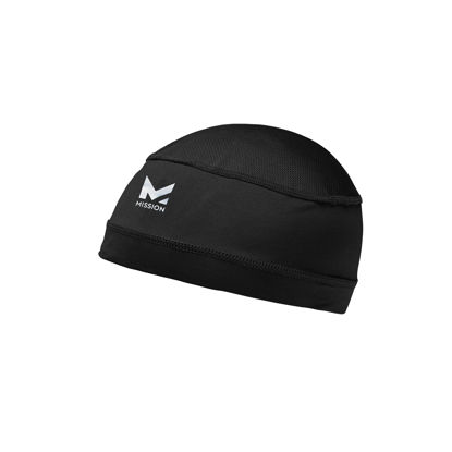 Picture of MISSION Cooling Helmet Liner Skull Cap - Cools When Wet Liner for Helmets and Hats - UPF 50 Sun Protection (Black)