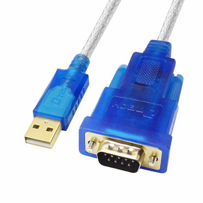 Picture of DTech 10 Feet USB 2.0 to RS232 DB9 Serial Port Adapter Cable with FTDI Chipset Supports Windows 11 10 8 7 and Mac Linux