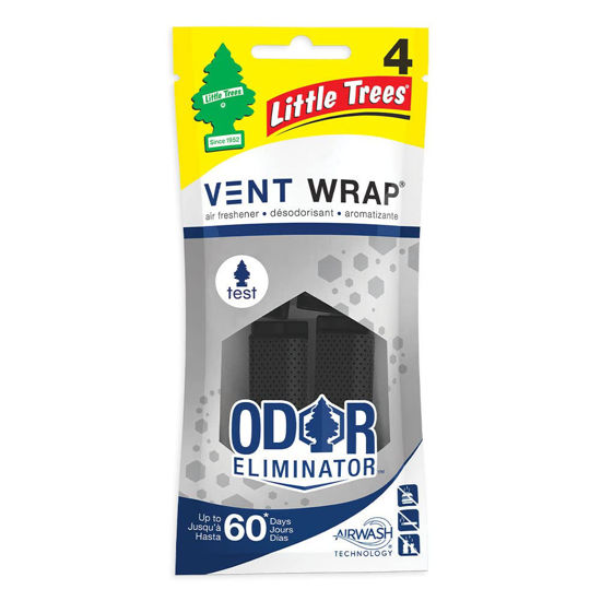 Picture of LITTLE TREES Car Air Freshener | Vent Wrap Provides Long-Lasting Scent, Slip on Vent Blade | Odor Eliminator, 4-Packs (4 Count)