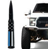 Picture of EcoAuto Badass Car Antenna Replacement for Dodge Ram & Ford F150 F250 F350 Super Duty Ford Raptor Bronco Trucks - Anti-Theft Design-Radio Antenna for Truck 1990 - Current (American Flag Support Blue)