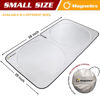 Picture of Magnelex Car Windshield Sun Shade with Storage Pouch. Reflective 240T Material Car Sun Visor with Mirror Cut-Out for Car, Truck, Van or SUV. Foldable Sun Shield for Sun Heat and UV Protection (Small)