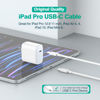 Picture of 10ft USB C to USB C Cable for iPad Pro 12.9 11 inch, iPad Air 5 4, Mini 6, MacBook Air MacBook Pro Charger, Google Pixel 7 6 Pro, Samsung Galaxy, LG, Premium Wire Core, USBC Type C Fast Charging Cord