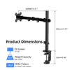 Picture of Single Monitor Arm, Desk Mount, Fully Adjustable Monitor Arm, Single Monitor Mount for 13-32 inch Screen, 100x100 Vesa Monitor Stand