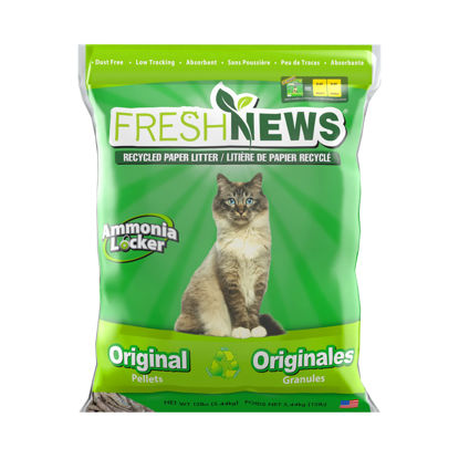 Picture of Fresh News Recycled Paper, Original Pellet Litter, 12 Pound