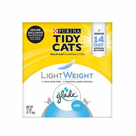 Picture of Purina Tidy Cats Low Dust, Multi Cat, Clumping Cat Litter, LightWeight Glade Clear Springs - 17 lb. Box