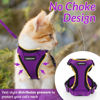 Picture of rabbitgoo Cat Harness and Leash for Walking, Escape Proof Soft Adjustable Vest Harnesses for Cats, Easy Control Breathable Reflective Strips Jacket, Purple, XS(Chest: 13.5"-16")