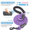 Picture of BAAPET 2/4/5/6 FT Dog Leash with Comfortable Padded Handle and Highly Reflective Threads for Small Medium and Large Dogs (4FT-1/2'', Purple)