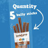 Picture of Jack&Pup Premium 6 Inch Thick Bully Sticks for Medium Dogs, Dog Bully Sticks for Small Dogs - Bully Sticks for Puppies Natural Bully Sticks Odor Free Long Lasting Dog Chews, Beef Bully Stick (5 Pack)