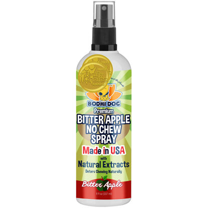 Picture of Bodhi Dog Premium Bitter Apple No Chew Spray | Natural Training Aid | Bitter Apple Chewing Spray for Dogs & Puppies | Deter Dogs from Chewing & Biting | Made in USA | 8oz