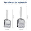 Picture of WePet Cat Litter Scoop, Aluminum Alloy Sifter, Kitty Metal Scooper, Deep Shovel, Long Handle, Poop Sifting, Kitten Pooper Lifter, Durable, Heavy Duty, for Litter Box