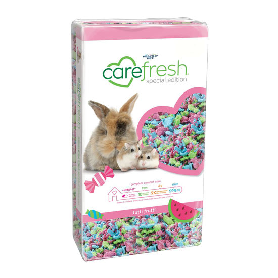 Picture of Carefresh Dust-Free Tutti Frutti Natural Paper Small Pet Bedding with Odor Control, 10 L