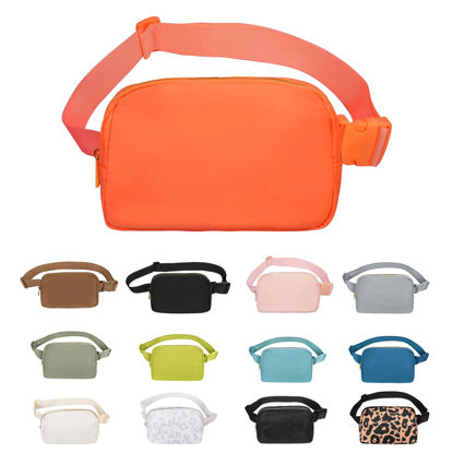 Picture of VOROLO Waist Pack for Running Fanny Pack for Women and Men Crossbody Belt Bag Bum Bag with Adjustable Strap for Sports Orange