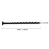 Picture of JEGONFRI 70pcs #8 × 3 inch High Hardness Drywall Screws, Black, Coarse Thread, Phillips Drive, Bugle Head, Black Wood Screws, Wood and More (3 in, 70)