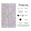 Picture of WangLaap 1450Pcs Acrylic 4x7mm Round Letter Beads Kits Alphabet Letters Beads A-Z (Extra for Vowel Letter) Colorful Heart and Star Beads for Bracelets Necklaces DIY Jewelry Making (White and Color)