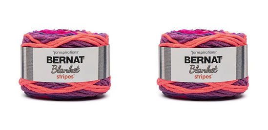 Bernat Blanket Big Ball Yarn - Purple Plum, Multipack of 4