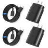 Picture of Type C Charger, 25W Samsung USB Type C Super Fast Charger Block with 8FT Long Android Phone Charger Cable for Samsung Galaxy S23 Ultra/S23+/S23/S22 Ultra/S22+/S22/S21/S20/Note 20/10/Z Fold 3, 2Pack