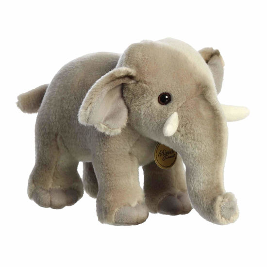 Picture of Aurora® Adorable Miyoni® Asian Elephant Stuffed Animal - Lifelike Detail - Cherished Companionship - Gray 9.5 Inches