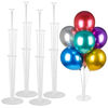 Picture of Voircoloria 4 Sets Balloon Stand Kits, Balloon Sticks Holder with Base for Table Graduation Birthday Baby Shower Gender Reveal Party Decorations