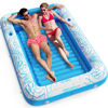 Picture of Inflatable Tanning Pool Lounger Float - Jasonwell 4 in 1 Sun Tan Tub Sunbathing Pool Lounge Raft Floatie Toys Water Filled Tanning Bed Mat Pad for Adult Blow Up Kiddie Pool Kids Ball Pit Pool (XXL)