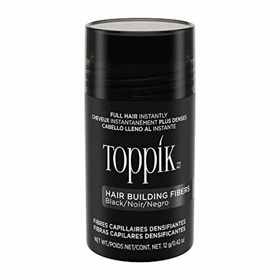 Picture of Toppik Hair Building Fibers, Black, 12g Fill In Fine or Thinning Hair Instantly Thicker, Fuller Looking Hair 9 Shades for Men Women