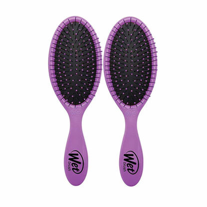 Picture of Wet-Brush Detangling Hair Brush - Purple - 2 Pack Detangler - Comb for Women, Men & Kids - Wet or Dry - Removes Knots and Tangles, Best for Natural, Straight, Thick & Curly Hair - Pain Free