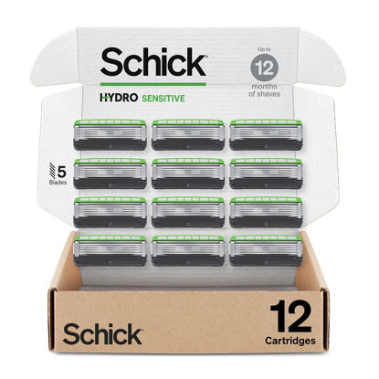 Picture of Schick Hydro Sensitive Razor Refills for Men, 12 Count