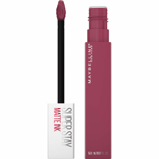 Picture of Maybelline New York Super Stay Matte Ink Liquid Lipstick Makeup, Long Lasting High Impact Color, Up to 16H Wear, Savant, Rose Pink, 1 Count