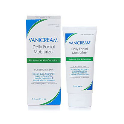 Picture of Vanicream Daily Facial Moisturizer With Ceramides and Hyaluronic Acid - 3 fl oz - Formulated Without Common Irritants for Those with Sensitive Skin